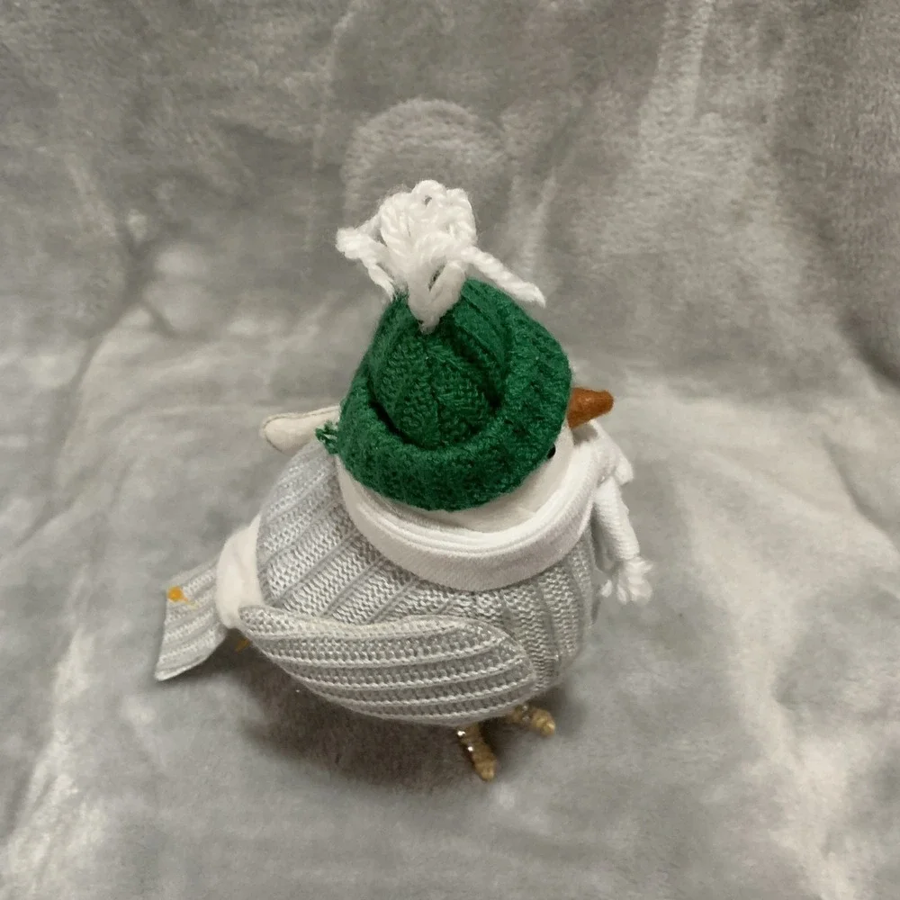 Target Wondershop Juniper Bird Figurine 2018 Grey Sweater Green Hat White